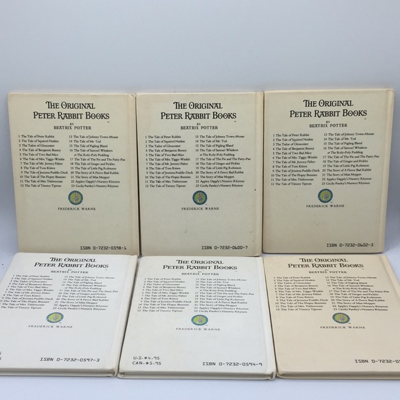 14 Beatrix Potter The Original Peter Rabbit Hardcover Books Vintage 1980s - Picture 11 of 12